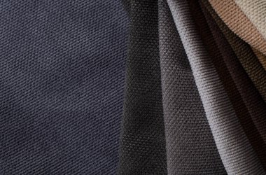 Açık renkler velour tekstil örnekleri... Kumaş doku arka planı