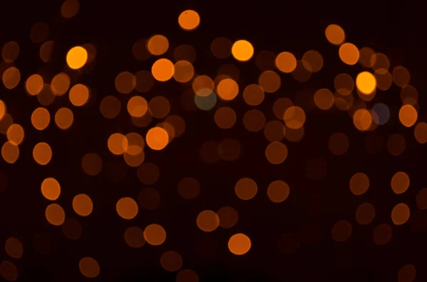 Odaklanmamış Çelenk Işıklarından Bir Sürü Altın Işıltılı Bokeh Tasarım Için — Stok fotoğraf