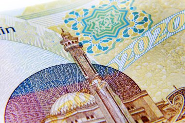 Bahreyn devleti para birimi izole beyaz arka plan üzerinde 