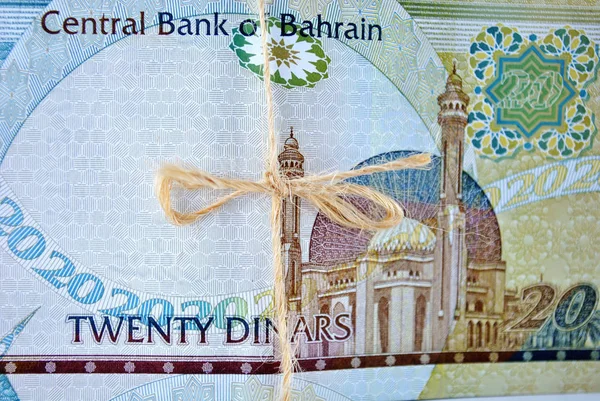 Kingdom Bahrain Currency White Background Isolated — Stock Photo, Image