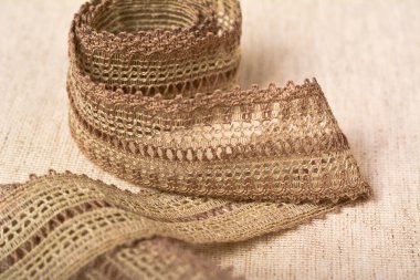 Kırsal kırsal kesim pamuk ekosistem tarzı keten şerit bantlar, mağaza için kullanılır.