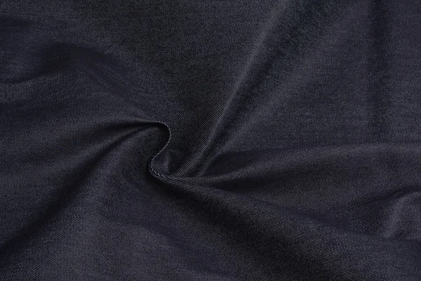 Textura Tecido Azul Close Fundo Use Para Costura Alfaiataria Costura — Fotografia de Stock