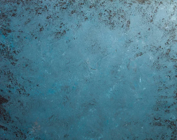 Бетонный Синий Серый Фон Старыми Устаревшими Царапинами Черными Брызгами Grungy — стоковое фото