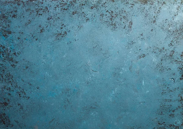 retro stone Concrete blue gray background with old absolete scuffs and black splashes. Grungy paint Textured floor or wall cement texture in the grunge style. Space for text