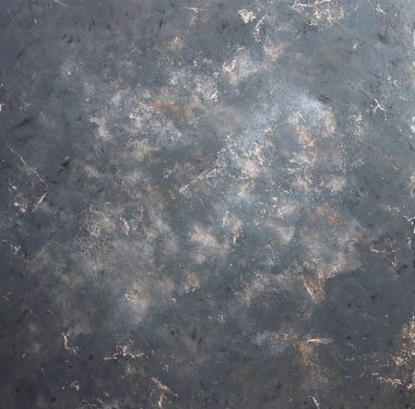 Retro taş beton, koyu kahverengi arka plan, eski sürtünmeler ve siyah lekeler. İğrenç boyanmış döşeme ya da grunge tarzında duvar çimento dokusu. Metin için boşluk