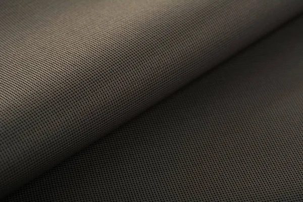 Cáqui Tecido Elástico Malha Tecelagem Fios Textura Dobra Amassada Para — Fotografia de Stock