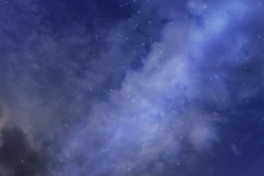 Samanyolu ve yıldızlı gece gökyüzünün fotoğrafı..