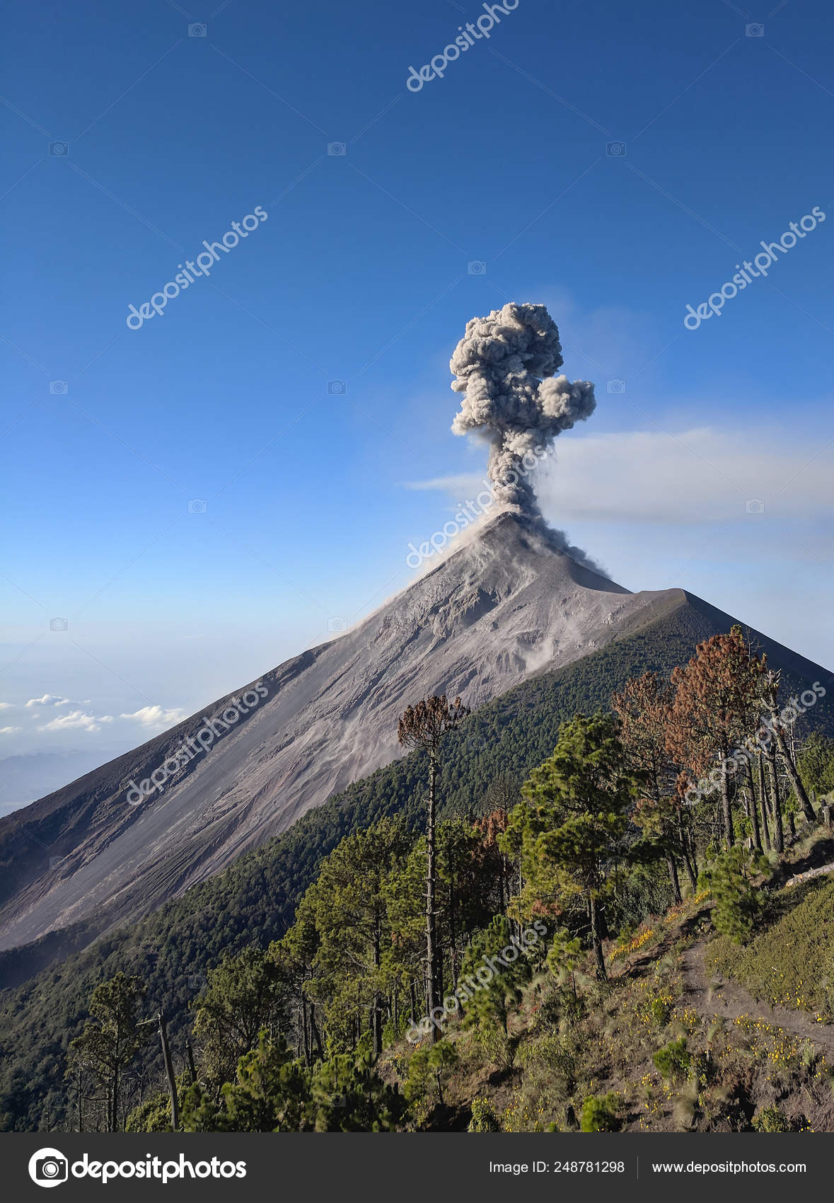 Close View Fuego Volcano Eruption Guatemala Central America Stock Photo Image By C Elenaberd Close View Fuego Volcano Eruption Guatemala Central America Stock Photo Image By C Elenaberd