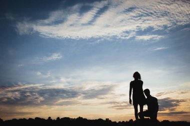 Kaç sevgilisi tatil mutlu siluet Adası Deniz plaj