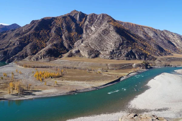 Beautiful Mountain Katun River Altai Russia — Stock Photo, Image