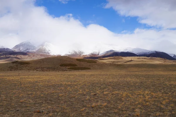 Hermosa Vista Del Valle Del Kurai Otoño Altai Rusia — Foto de Stock