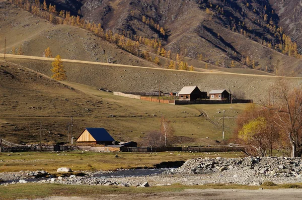 Hermosa Vista Cerca Del Valle Karakol Otoño República Altai Rusia —  Fotos de Stock