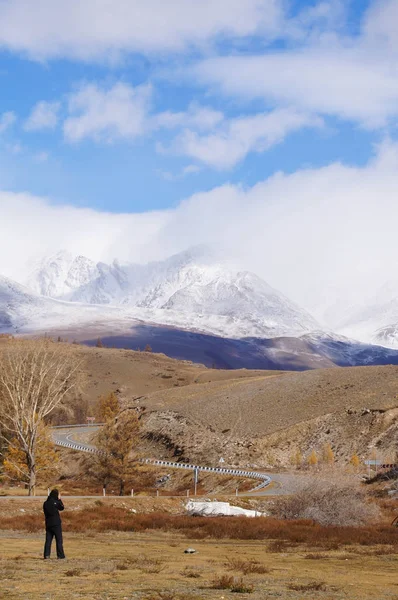 Bela Vista Montanha Altai Perto Vale Kurai Altai Rússia — Fotografia de Stock