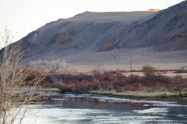 Harika bir manzara Kurai bozkır Altay Cumhuriyeti, Rusya yakın.