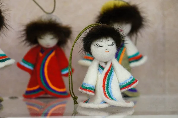 Doll Russian Folk Costume Sale Altai Republic Russia — Stock Photo, Image