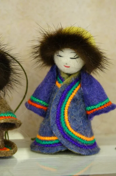 Doll Russian Folk Costume Sale Altai Republic Russia — Stock Photo, Image