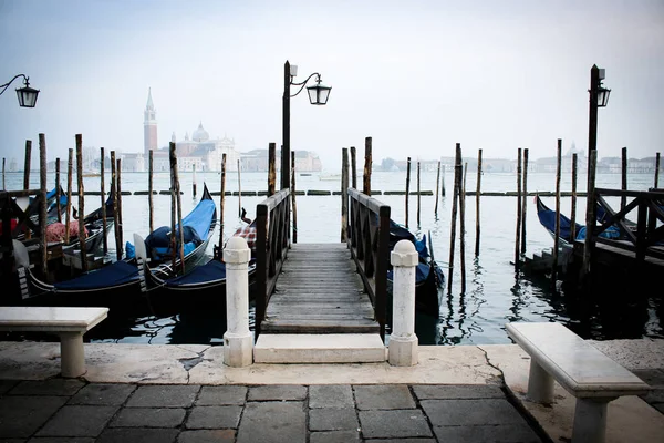 Veneza Está Acordar Para Dia Nebuloso — Fotografia de Stock