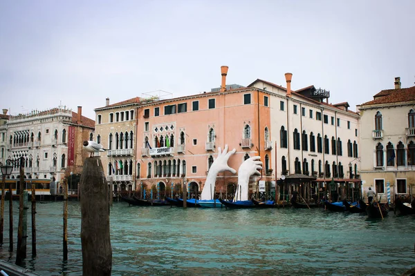 Venedig Erwacht Zum Nebligen Tag — Stockfoto