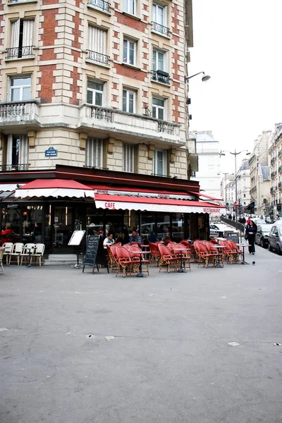 Restauracja Francuska Porze Lunchu — Zdjęcie stockowe