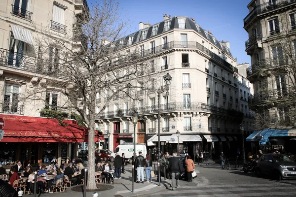 Ocupada Rutina Matutina París — Foto de Stock