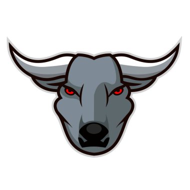 Vektör dosyası bir bufalo kafa çizimi