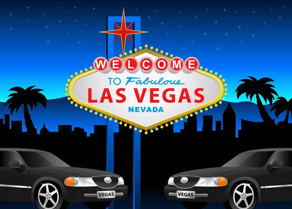 Las Vegas Sign Vectorillustratie — Stockvector