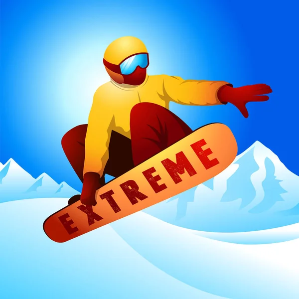 Snowboard Illustration Vektordatei — Stockvektor