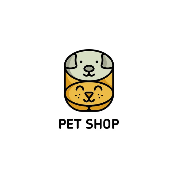 Tienda de mascotas logo — Archivo Imágenes Vectoriales