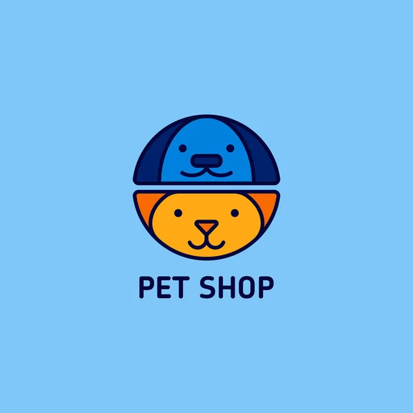 Logotipo da loja de animais — Vetor de Stock