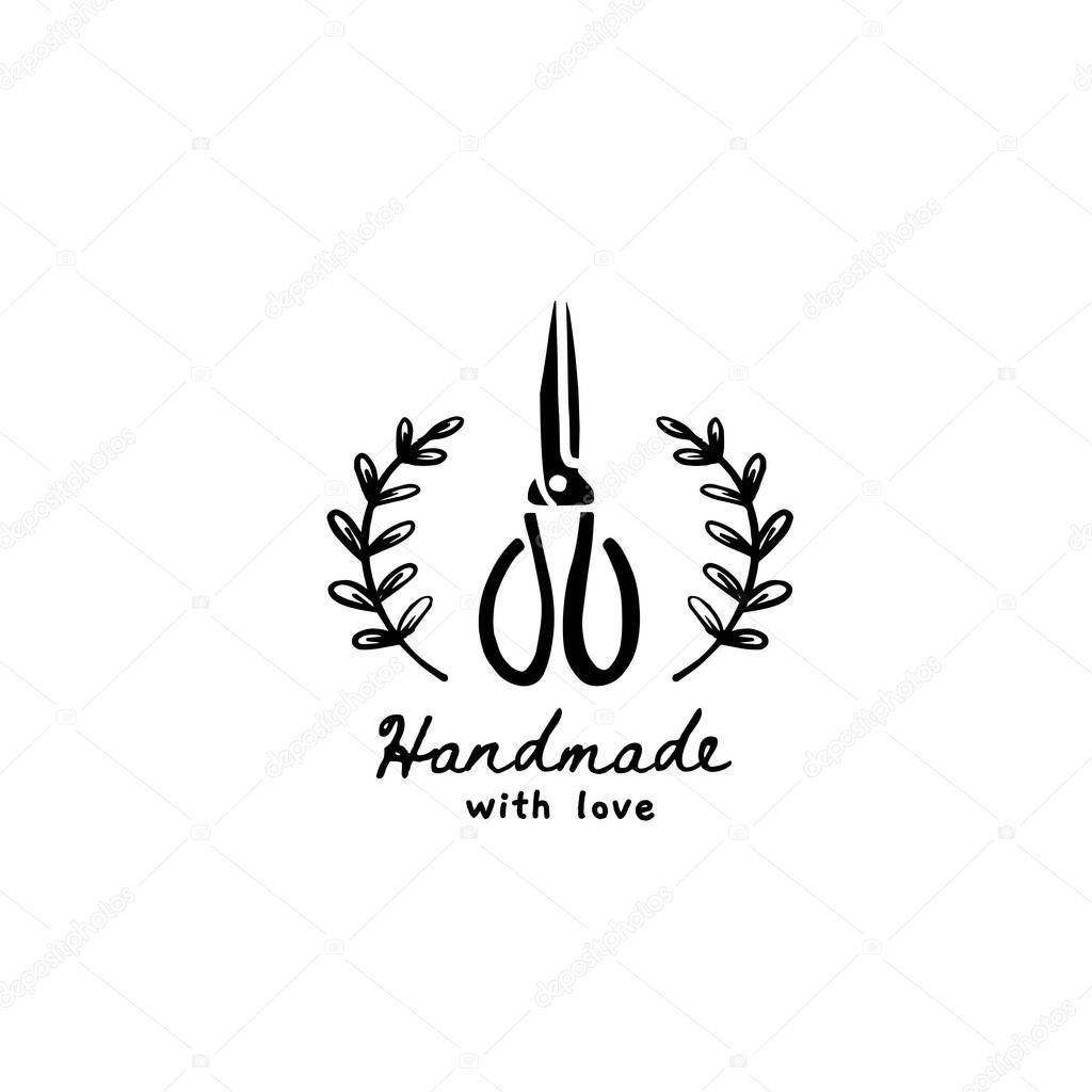 handmade sewing logo