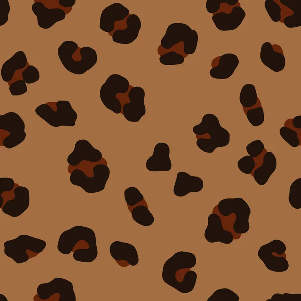 Estampado animal sin costura de leopardo — Vector de stock