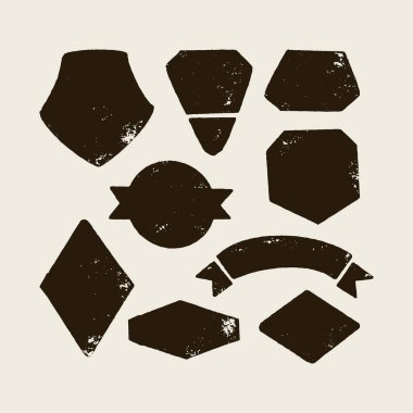 Bir logo oluşturulması için vektör seti.