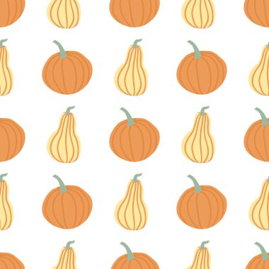 Farklı şekillerde Pastel renk basit Doodle Style Vektör Arka Plan Kabaklar Kabak lar Çizin