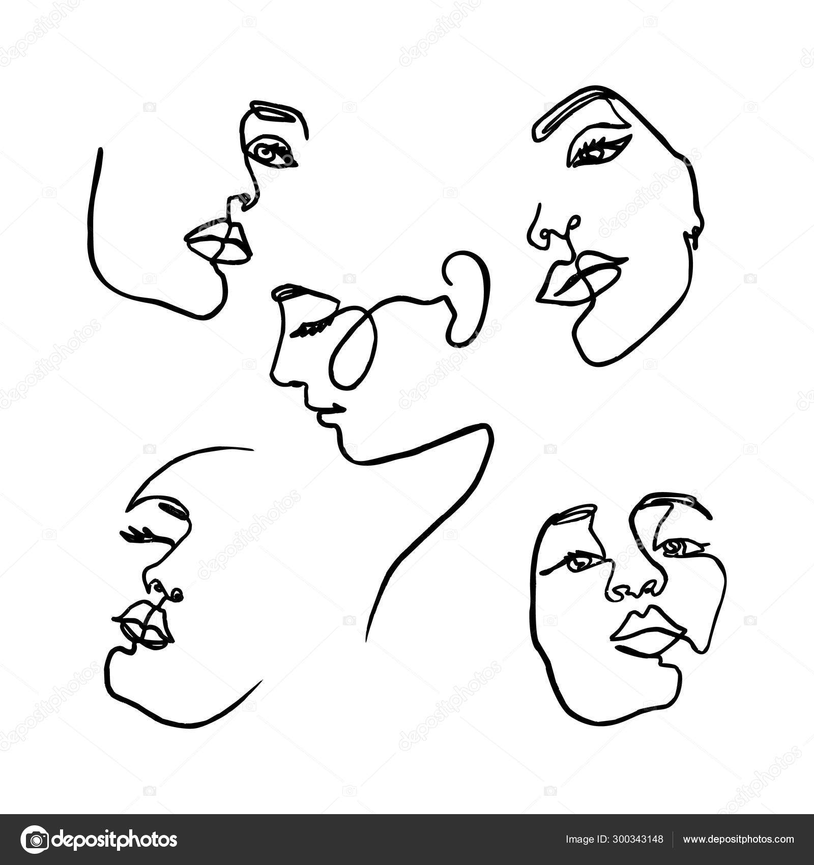 Download 44 39 Modern Minimalist Woman Face One Line Art Pics Vector 壁紙 アニメ 高 画質 かっこいい 画像 Hd