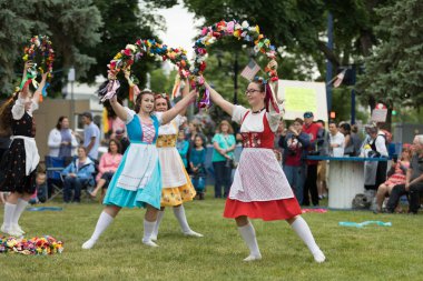 Bavyera Festivali Maypole dans