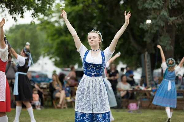Bavorský festival Maypole Dance — Stock fotografie