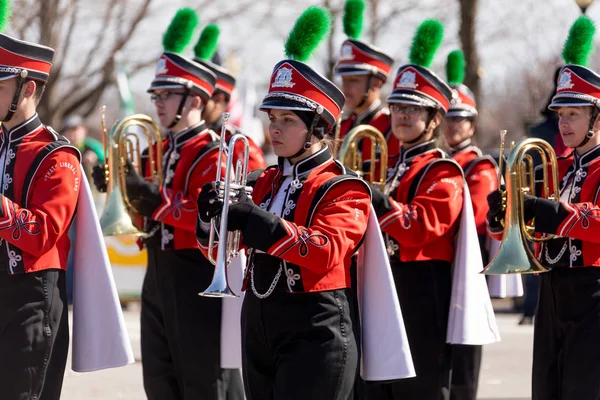 St. Patrick's Day Parade Chicago 2018 — Zdjęcie stockowe