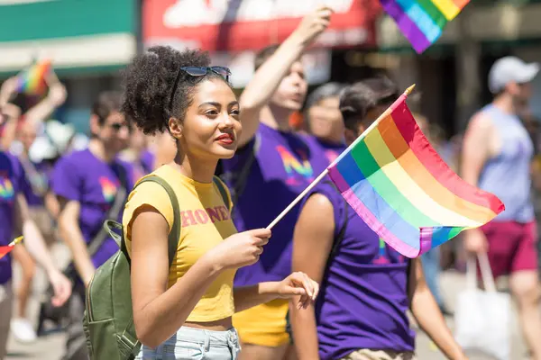LGBTQ Pride přehlídce 2018 — Stock fotografie