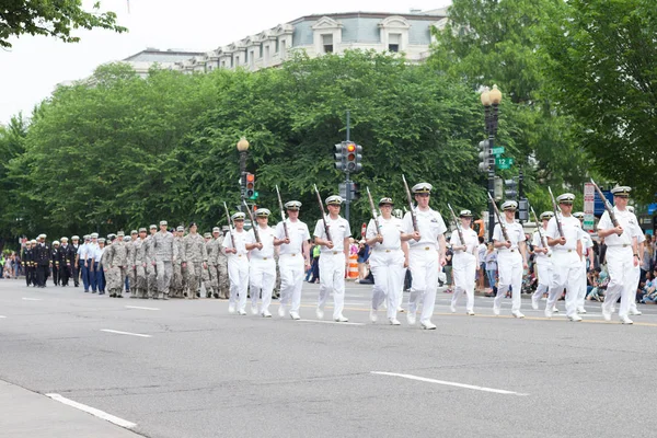 Den nationella Memorial Day Parade — Stockfoto