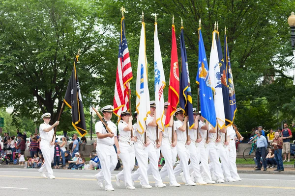 Den nationella Memorial Day Parade — Stockfoto