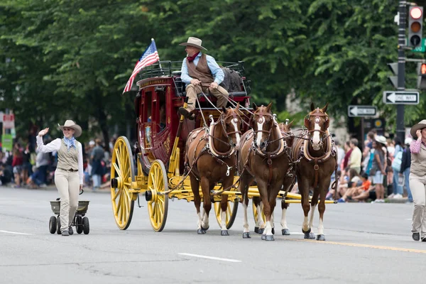 Den nationella Memorial Day Parade — Stockfoto