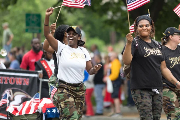 Den nationella Memorial Day Parade — Stockfoto