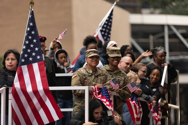 American Heroes Parade — Stockfoto