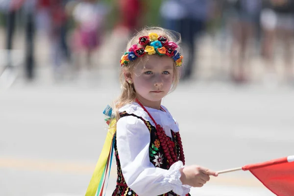 Польський парад день Конституції 2018 — стокове фото