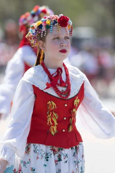 Польський парад день Конституції 2018 — стокове фото