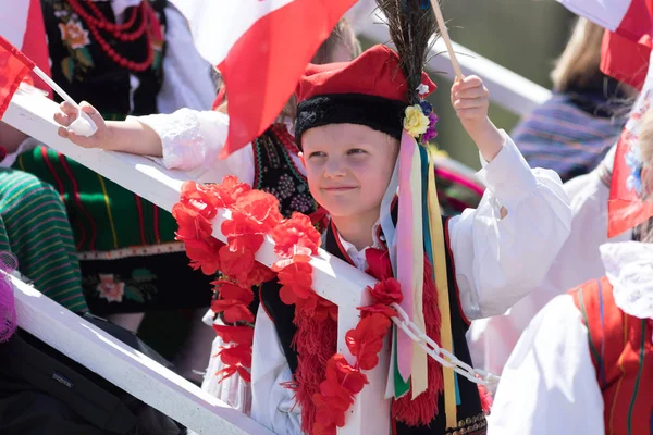 El desfile del Día de la Constitución de Polonia 2018 — Foto de Stock