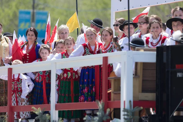 O desfile do Dia da Constituição Polonesa 2018 — Fotografia de Stock