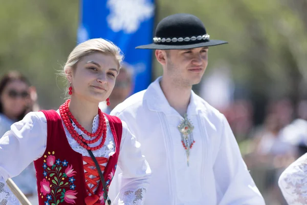 Parada dnia Konstytucji polskiej 2018 — Zdjęcie stockowe