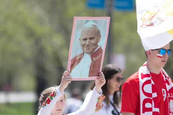 Парад в честь Дня Конституции Польши 2018 — стоковое фото