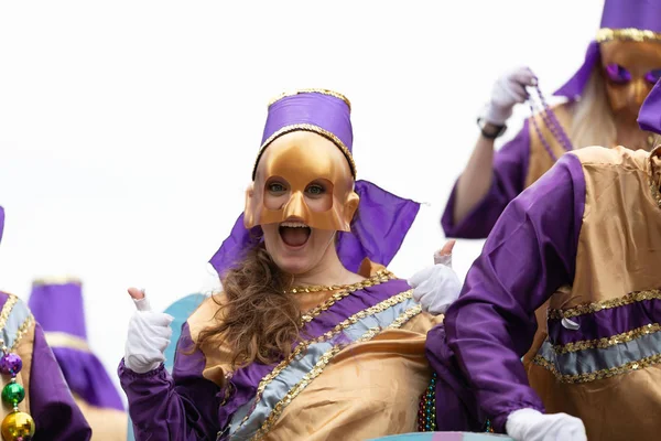 Марді гра парад Новий Орлеан — стокове фото